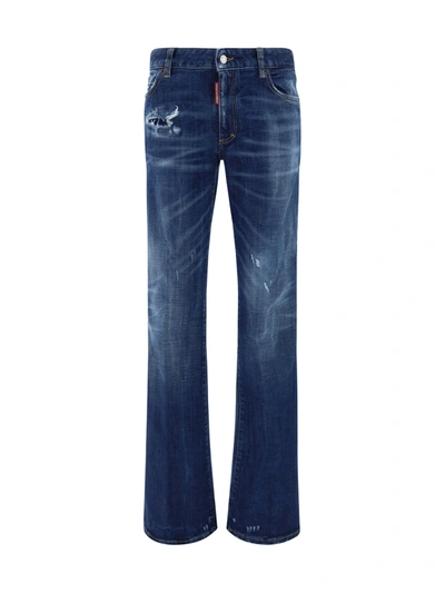 Dsquared2 Trousers 5 Pockets In Blue