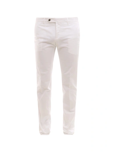 Pt Torino Cotton Trouser In White