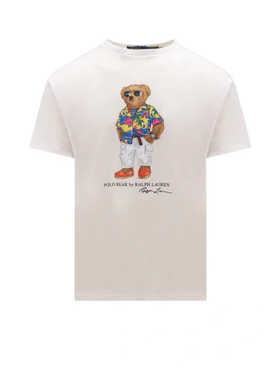 Polo Ralph Lauren Polo Bear Cotton T-shirt In Neutral
