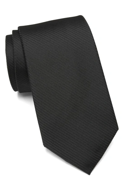 Calvin Klein King Cord Solid Tie In Black