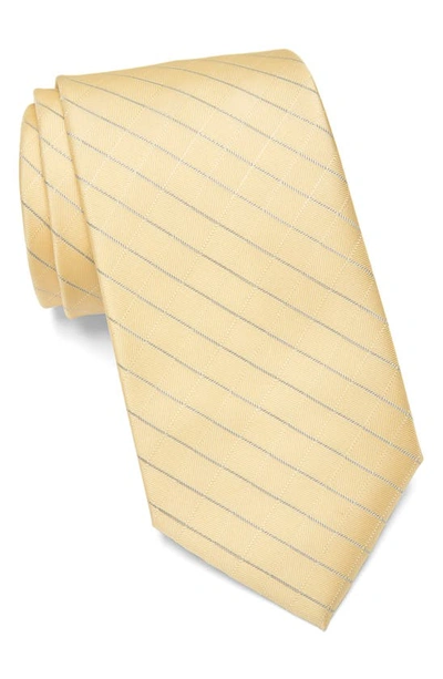 Calvin Klein Chandler Stripe Tie In Yellow