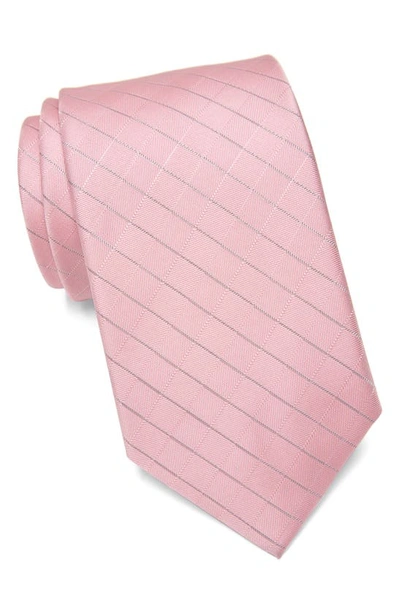 Calvin Klein Chandler Stripe Tie In Pink