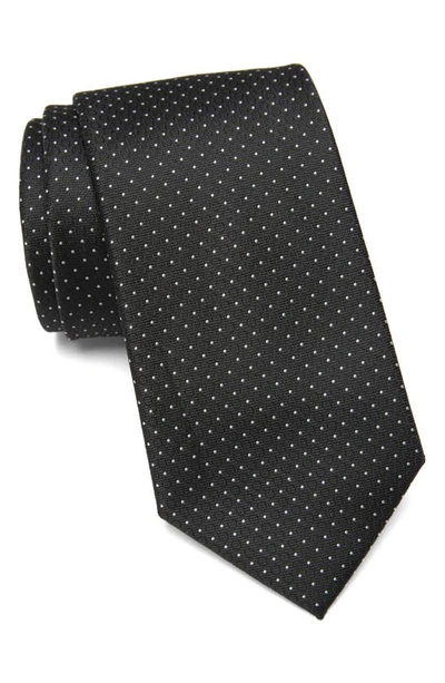 Calvin Klein Logan Dot Tie In Black