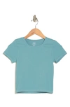 Elodie Short Sleeve Seamless T-shirt In Dusty Teal