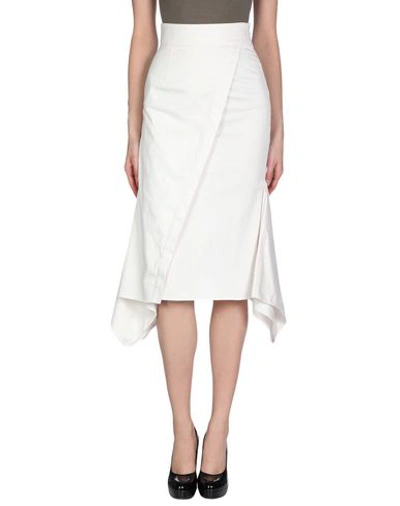 Sid Neigum Midi Skirts In White