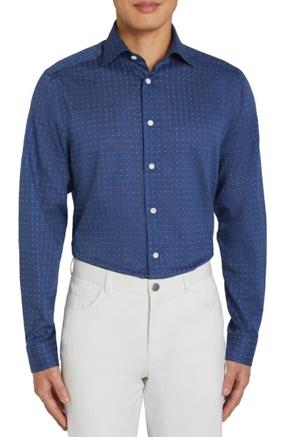 Jack Victor Surrey Dress Shirt In Navy