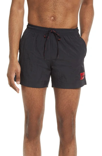 Hugo Boss Dominica Swim Trunks In Black