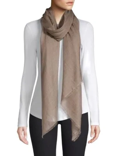 White + Warren Cashmere Travel Wrap In Nutmeg Heather