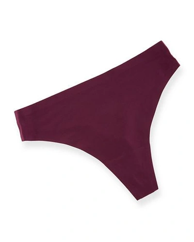 Chantelle Soft Stretch One-size Seamless Thong In Grape Juice