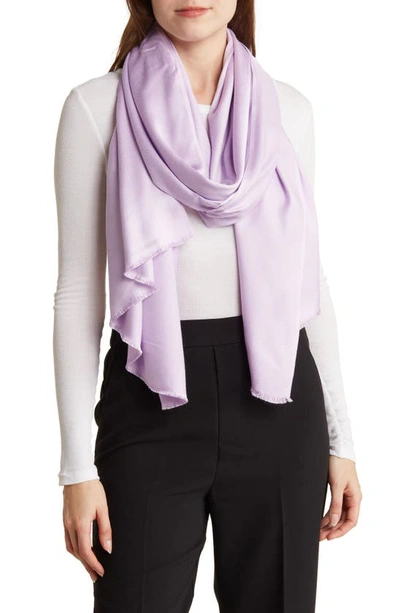 Vince Camuto Oversized Satin Pashmina Wrap In Orchid Bloom