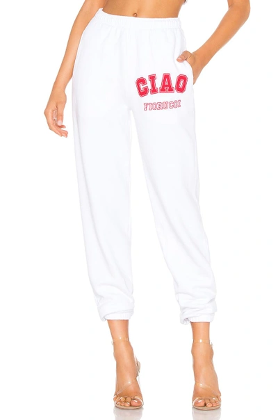 Fiorucci Ciao  Sweatpant In White