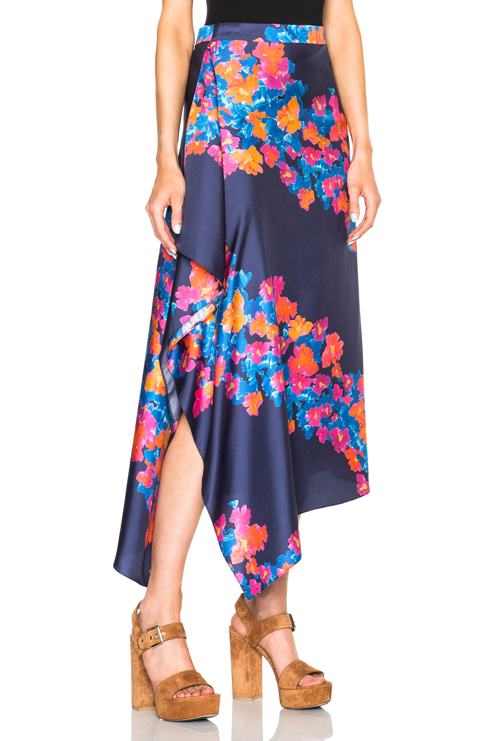 Tanya Taylor June Skirt In Indigo Multi | ModeSens