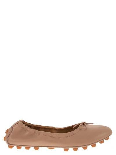 Tod's Ballerina With Bow And Grommets