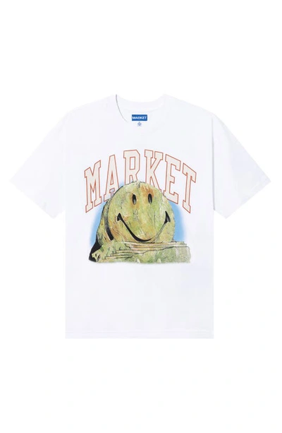 Market Smiley® Out Of Body Graphic T-shirt In White