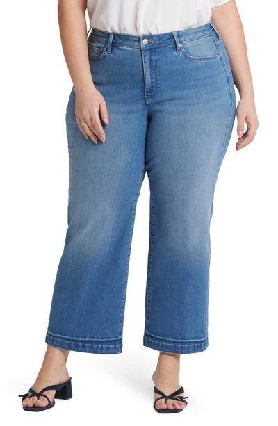 Nydj Teresa High Waist Ankle Wide Leg Jeans In Riviera Sky