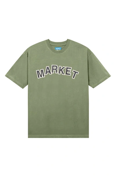 Market Community Garden Graphic T-shirt In Basil