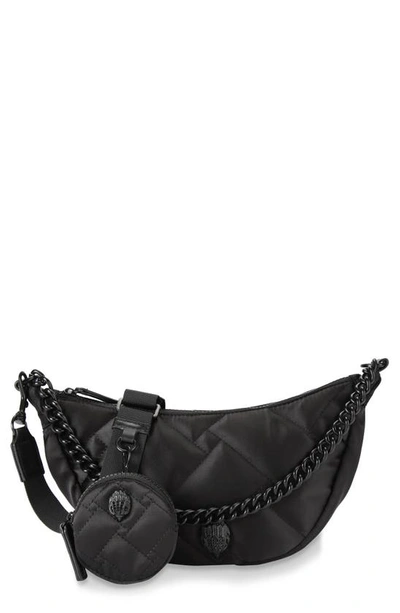 Kurt Geiger Moon Quilted Crossbody Bag In Black