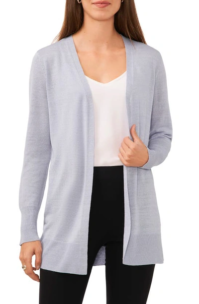 Halogen Side Slit Cardigan In Slate Blue