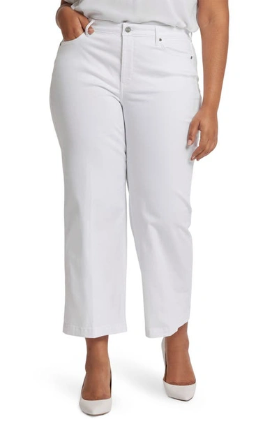 Nydj Teresa Ankle Wide Leg Jeans In Optic White