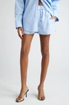 Alexander Wang Classic Boxer Shorts In Blue