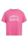 Favorite Daughter Graphic T-shirt In Deep Rose