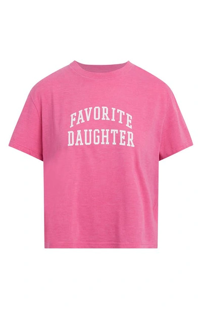 Favorite Daughter Graphic T-shirt In Deep Rose