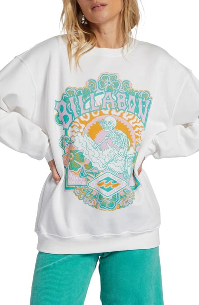 Billabong Sunny Days Graphic Sweatshirt In Salt Crystal