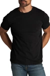 Rowan Asher Standard Slub Cotton T-shirt In Black