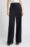 Frame Pajama Wool Blend Pants In Navy