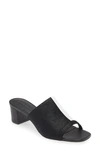 Koko + Palenki Lyrics Slide Sandal In Black Leather