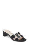 Koko + Palenki Lively Slide Sandal In Black Leather