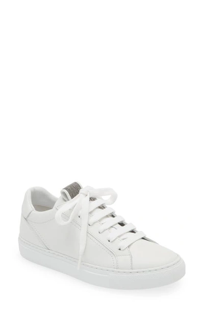 Brunello Cucinelli Monili Low Top Sneaker In White