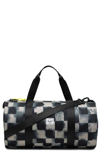 Herschel Supply Co Kids' Classic Duffle Bag In Black Stencil Checker