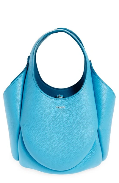 Coperni Mini Swipe Leather Handbag In Blue