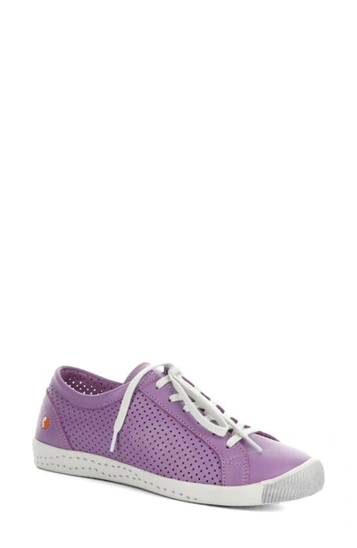 Softinos By Fly London Ica Trainer In 049 Lavender Smooth