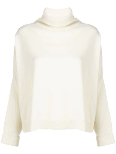 Dušan Dusan Roll-neck Oversized Sweater - White