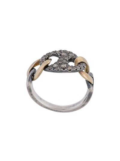 Hum Chain Link Ring - Metallic