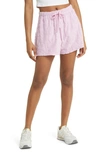 Billabong Loosen Up Jacquard Terry Cloth Shorts In Lilac Smoke