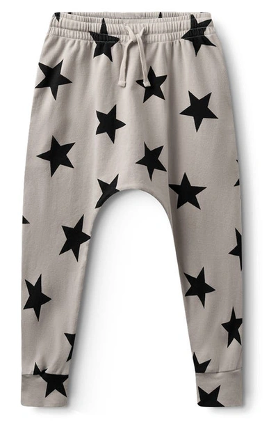 Nununu Kids' Star Baggy Pants In Smokey Grey