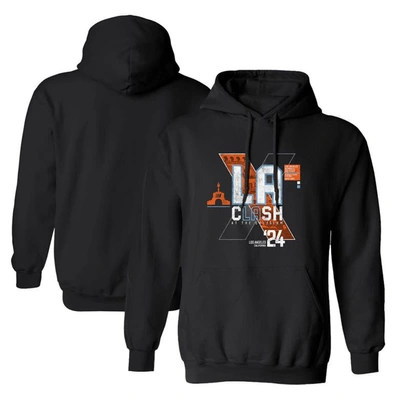 Checkered Flag Sports  Heather Charcoal 2024 Clash At The Coliseum Graphic Pullover Hoodie In Black