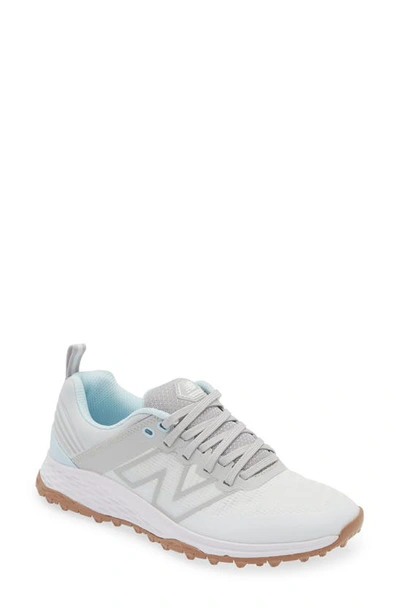 New Balance Golf Fresh Foam Contend V2 Spikeless Golf Shoe In White/grey
