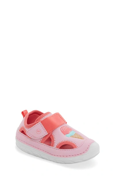 Stride Rite Kids' Splash Sneaker In Pink/ Coral