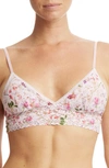 Hanky Panky Padded Lace Bralette In Rise And Vines