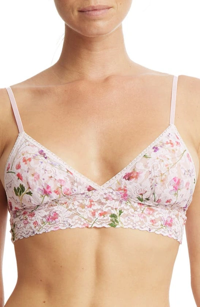 Hanky Panky Padded Lace Bralette In Rise And Vines