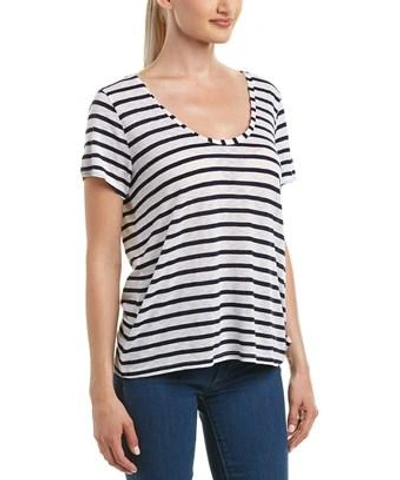 Splendid Venice Stripe T In White