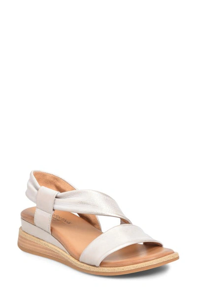 Comfortiva Marcy Wedge Sandal In Champagne