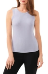 Halogen Traveling Rib Sweater Tank In Slate Blue