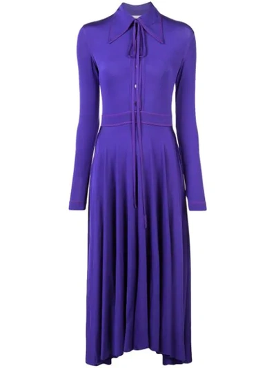 Nina Ricci Shirtdress In Purple
