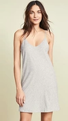 Skin Sexy Scoop-neck Cotton-jersey Slip Dress In Heather Grey