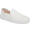Kate Spade Lilly Ruffle Slip-on Sneaker In White